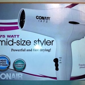 1875. Conair hairdryer NIB white